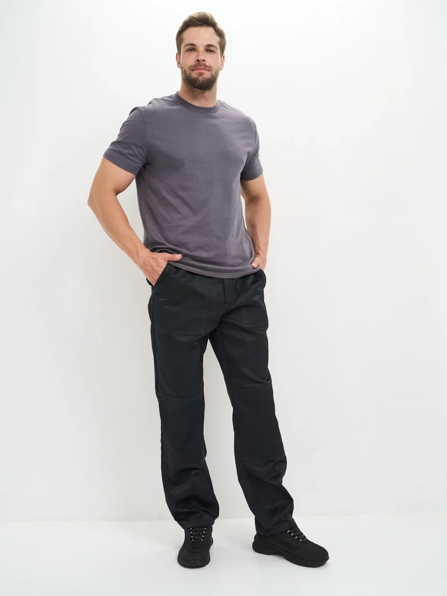 Брюки Балтика (тк.35% хлопок, 65% пэ), черные - фото 4