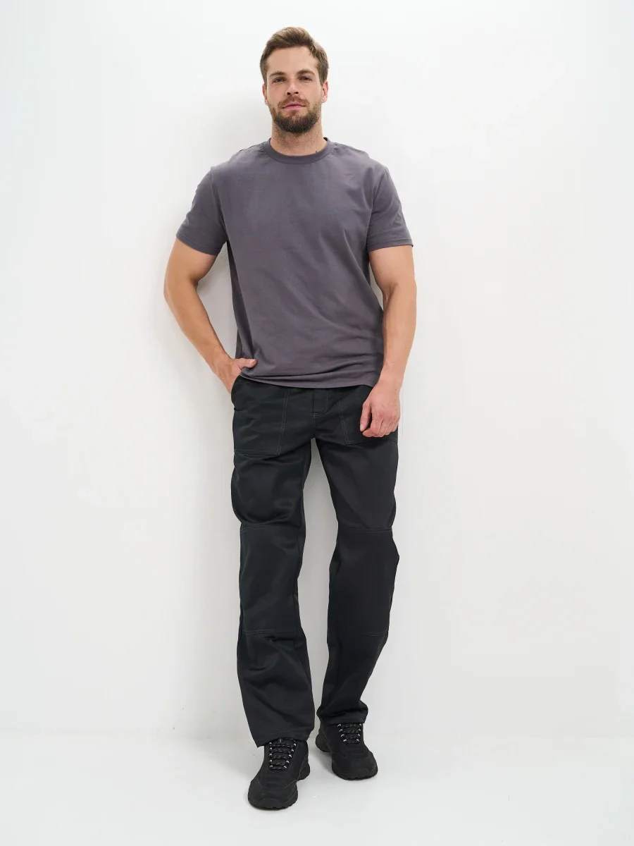 Брюки Балтика (тк.35% хлопок, 65% пэ), черные - фото 9