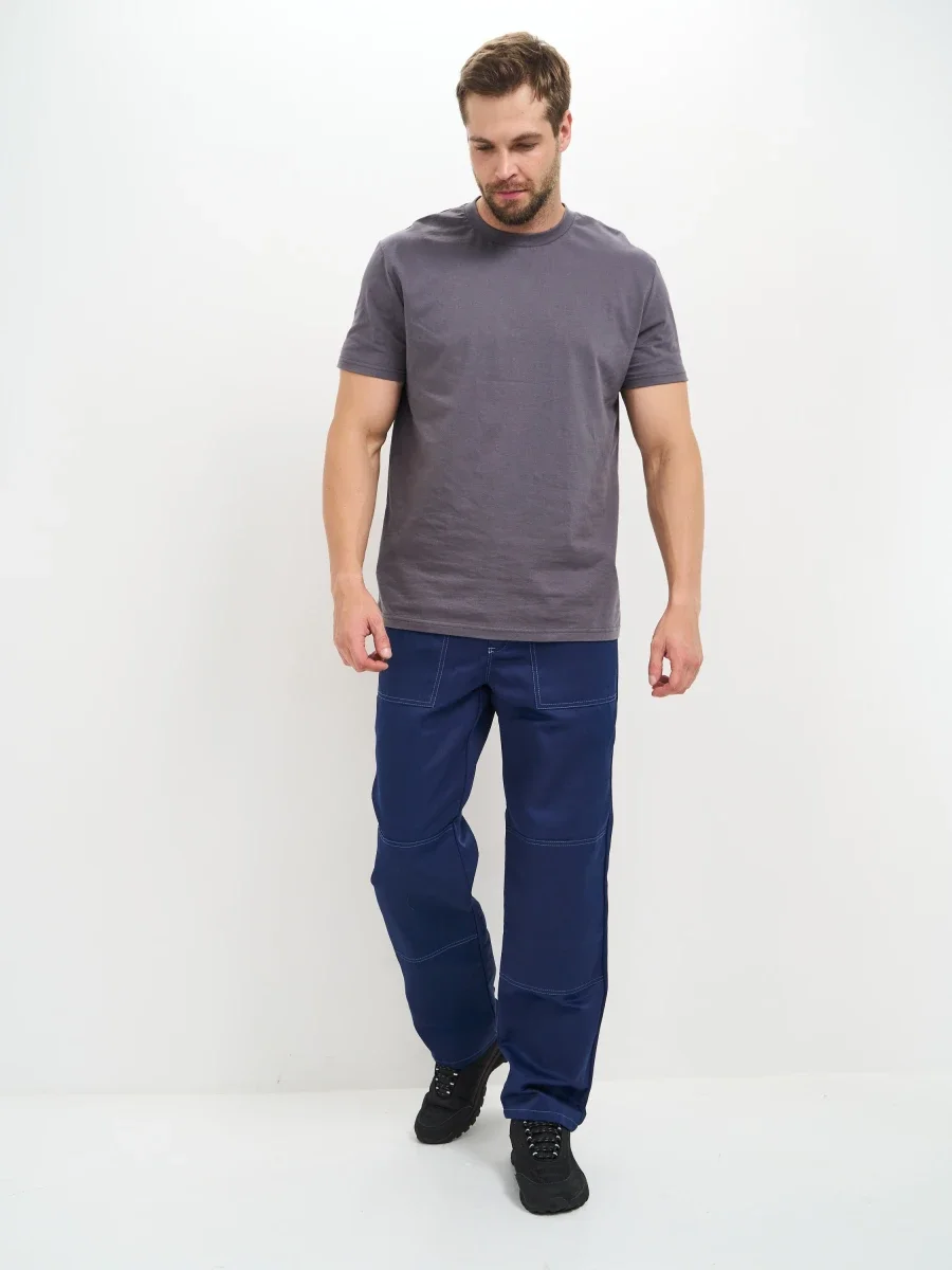 Брюки Балтика (тк.35% хлопок, 65% пэ), синие - фото 2