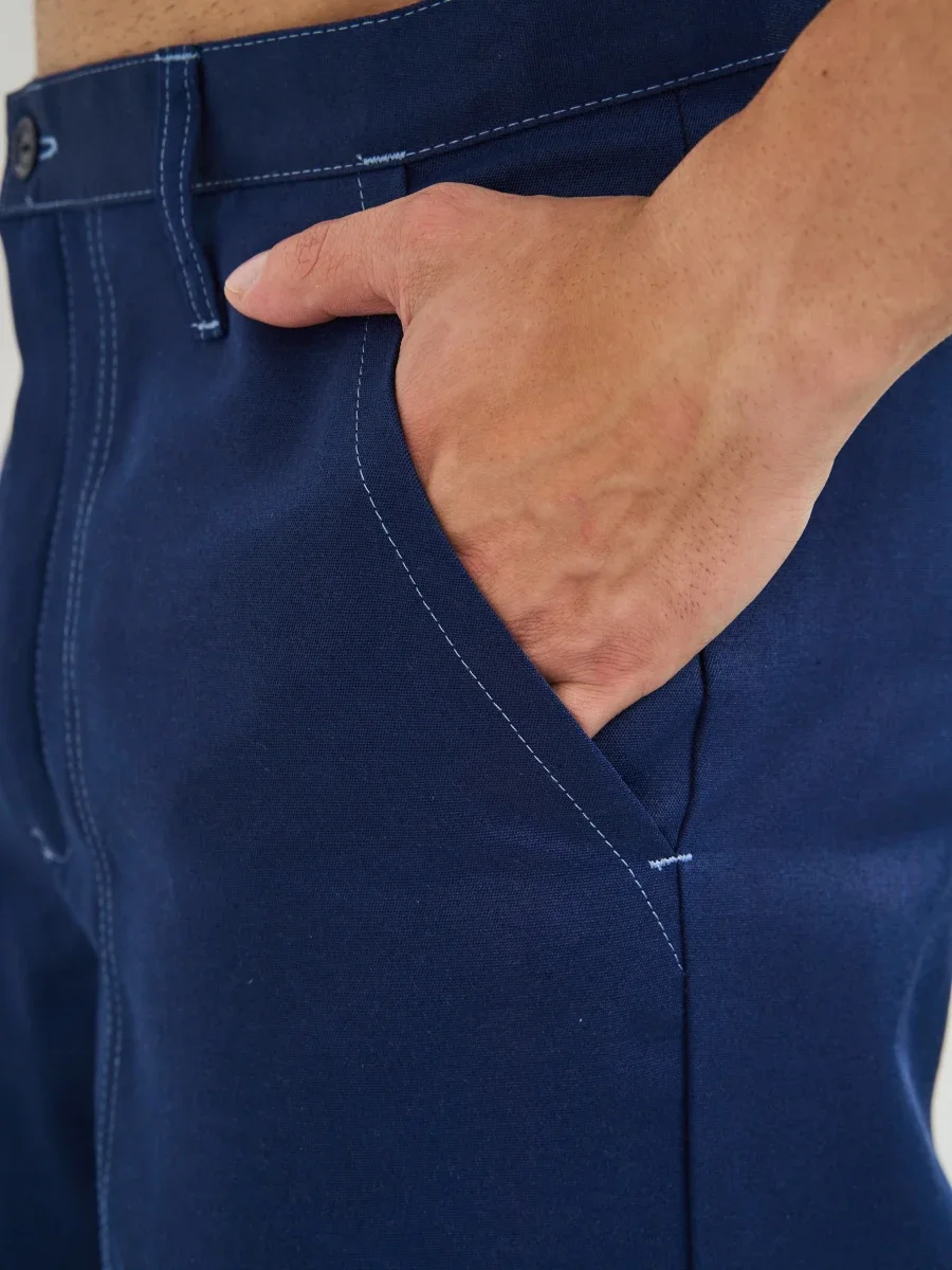 Брюки Балтика (тк.35% хлопок, 65% пэ), синие - фото 23