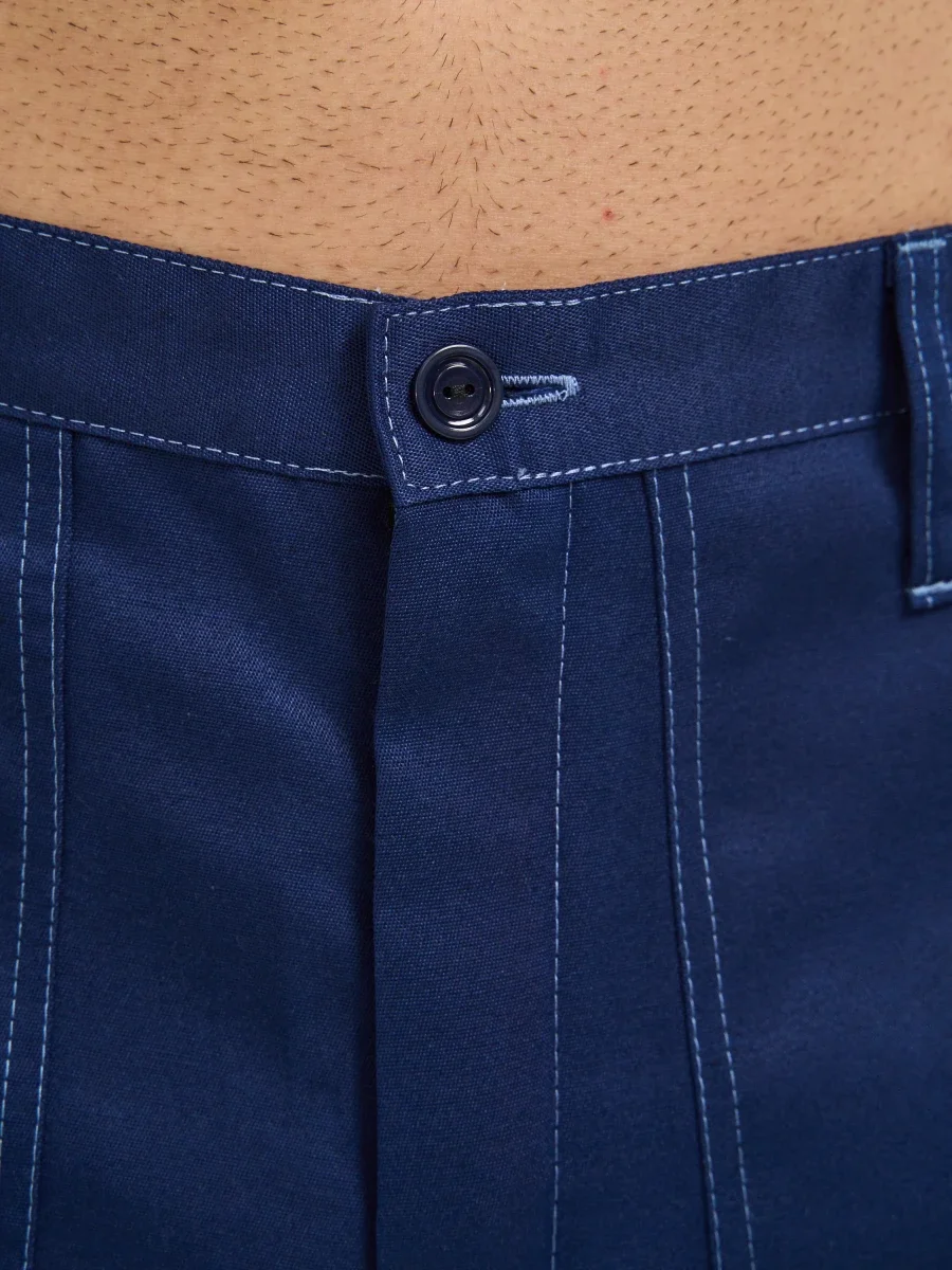 Брюки Балтика (тк.35% хлопок, 65% пэ), синие - фото 24