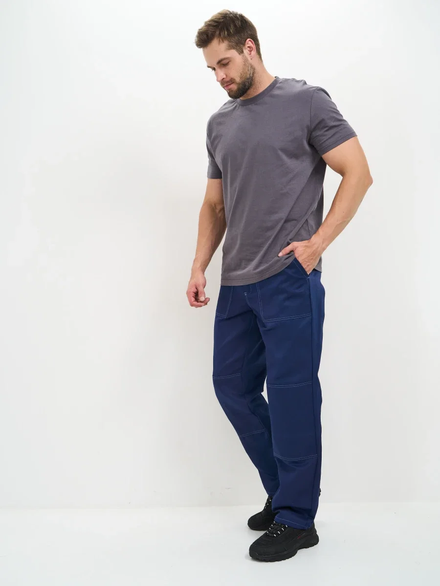 Брюки Балтика (тк.35% хлопок, 65% пэ), синие - фото 7