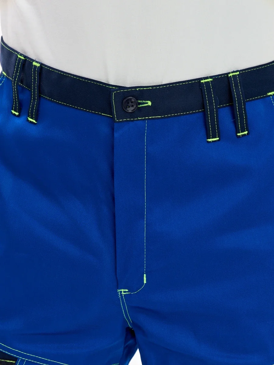 Брюки Волна-3 (тк.35% хлопок, 65% пэ), васильковый/синий - фото 10