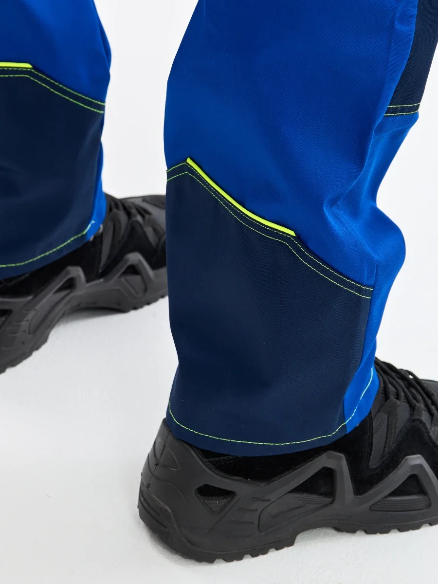 Брюки Волна-3 (тк.35% хлопок, 65% пэ), васильковый/синий - фото 11