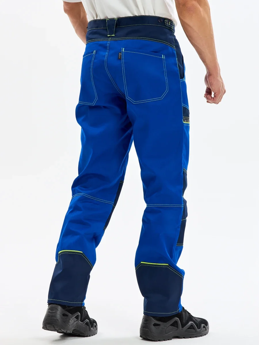 Брюки Волна-3 (тк.35% хлопок, 65% пэ), васильковый/синий - фото 13