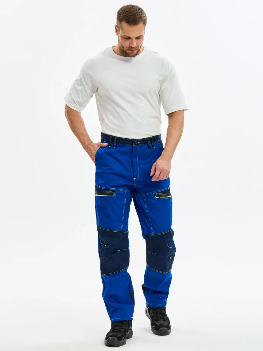 Брюки Волна-3 (тк.35% хлопок, 65% пэ), васильковый/синий - фото 5