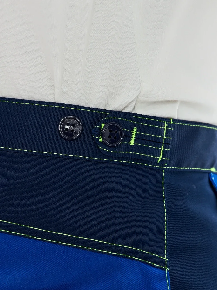 Брюки Волна-3 (тк.35% хлопок, 65% пэ), васильковый/синий - фото 9