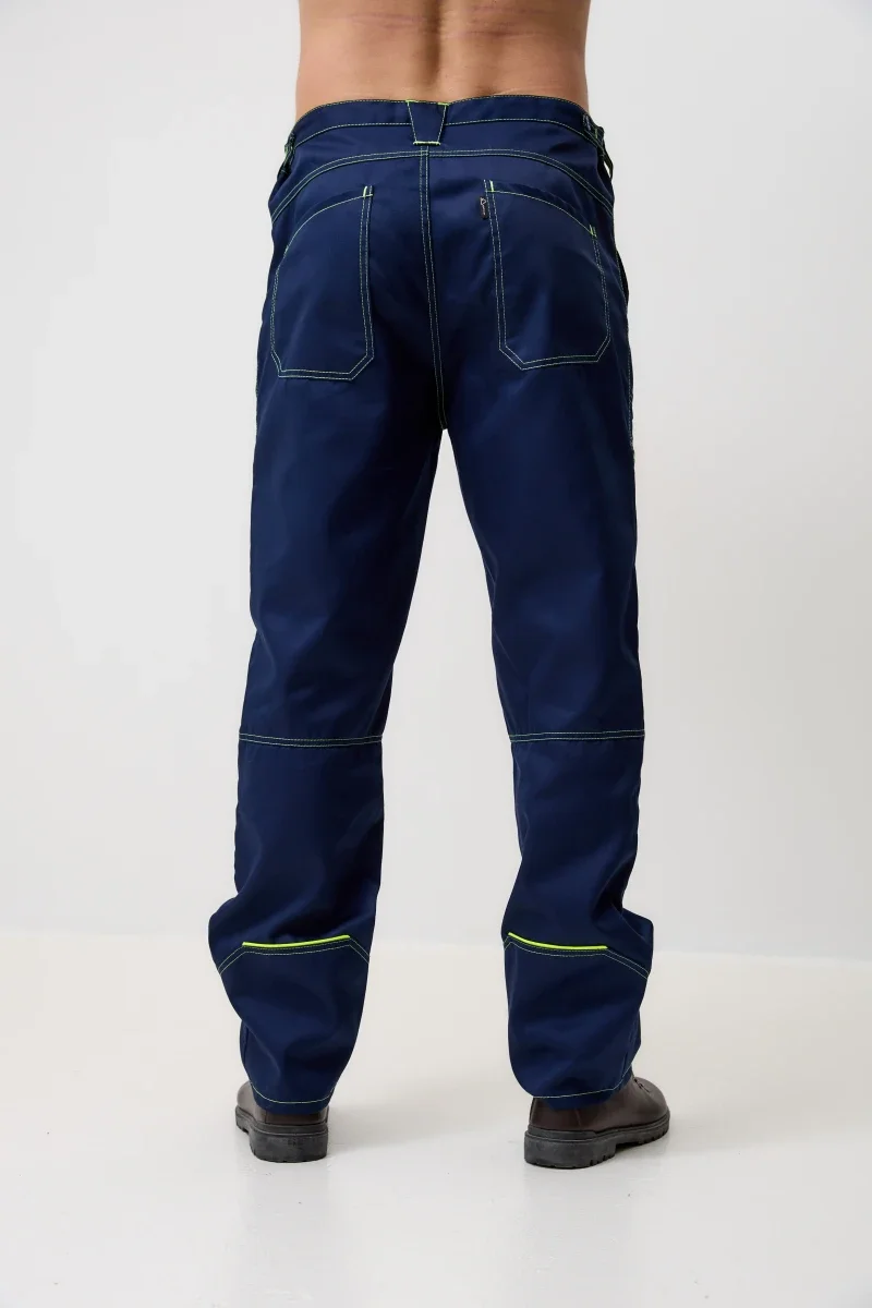 Брюки Волна-33 (тк.35% хлопок, 65% пэ), синий/васильковый - фото 4