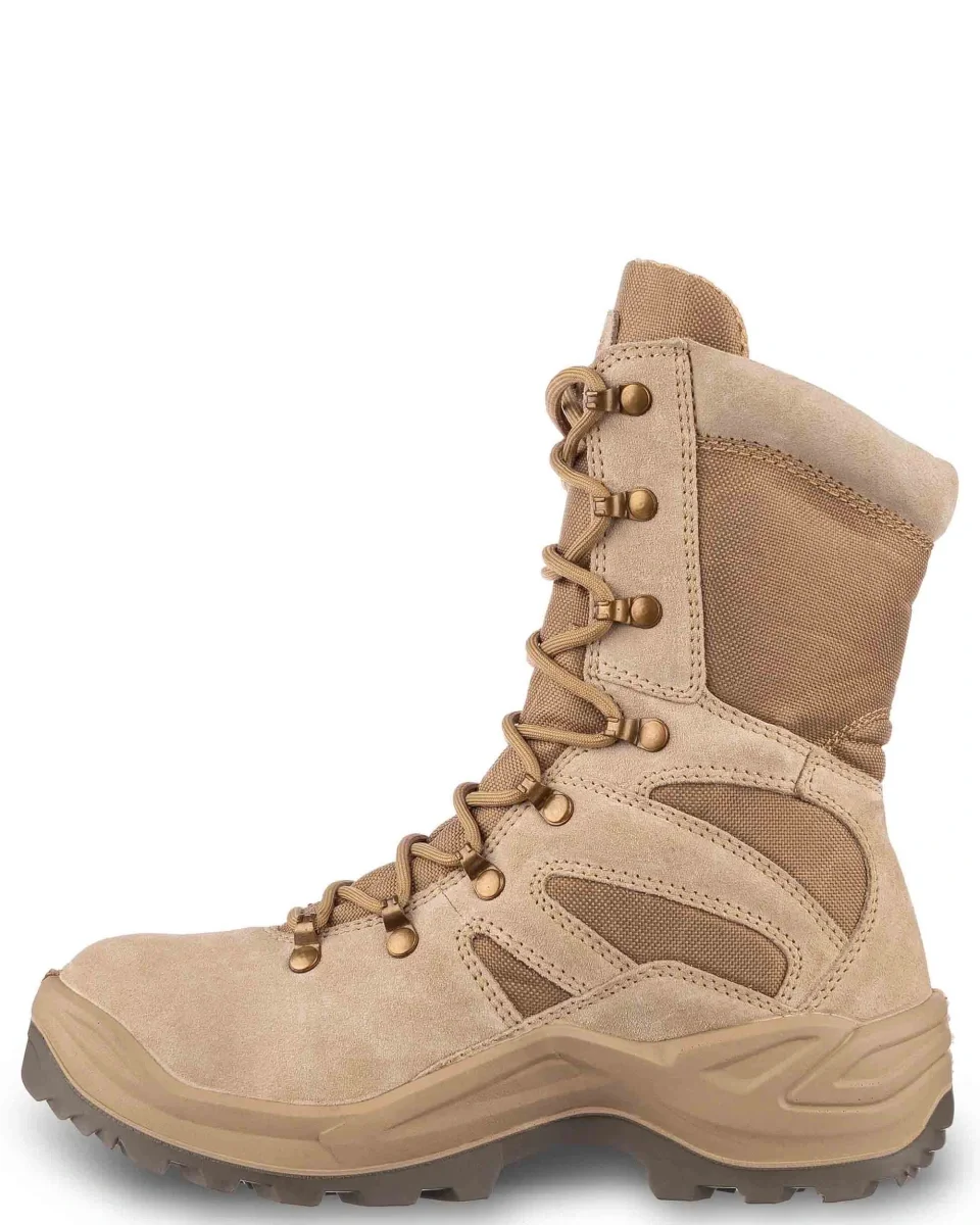 Ботинки с высокими берцами "КОБРА", нат.кожа/текстиль, цвет: бежевый - фото 3