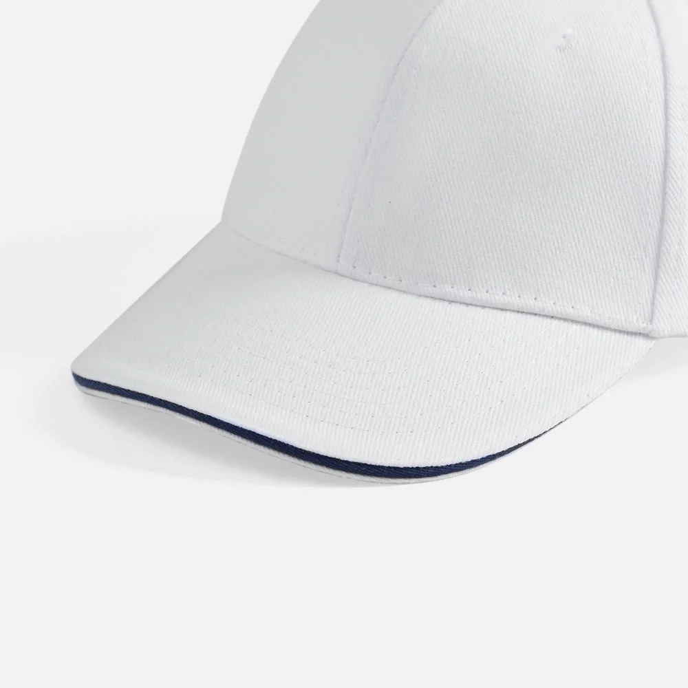 Бейсболка Buffalo, белая с темно-синим - фото 6