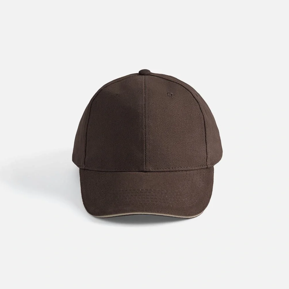 Бейсболка Buffalo, коричневая с бежевым - фото 9