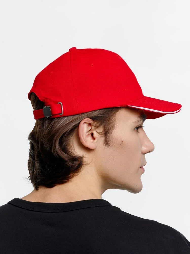 Бейсболка Buffalo, красная с белым - фото 14