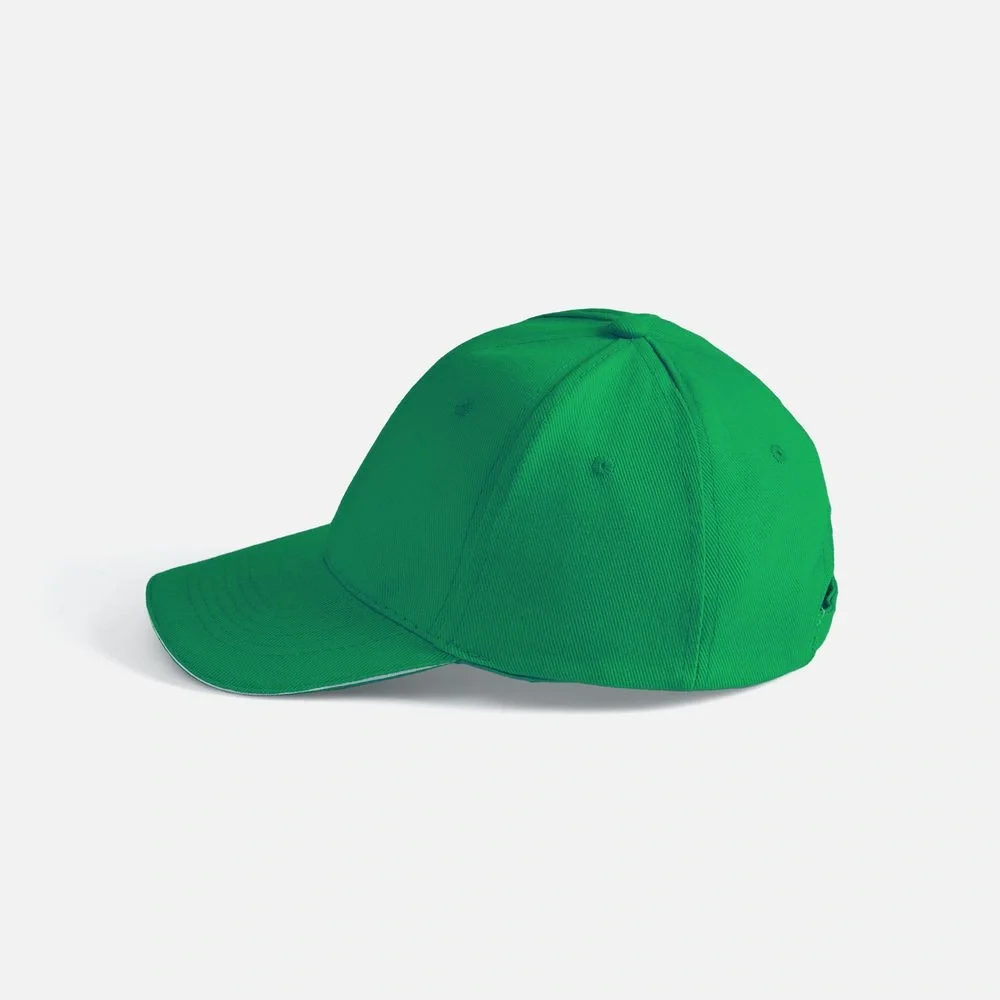 Бейсболка Buffalo, ярко-зеленая с белым - фото 9