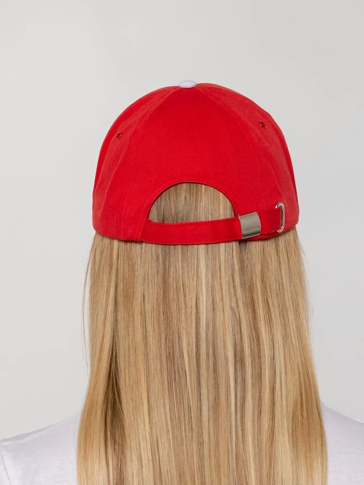 Бейсболка Honor, красная с белым кантом - фото 8