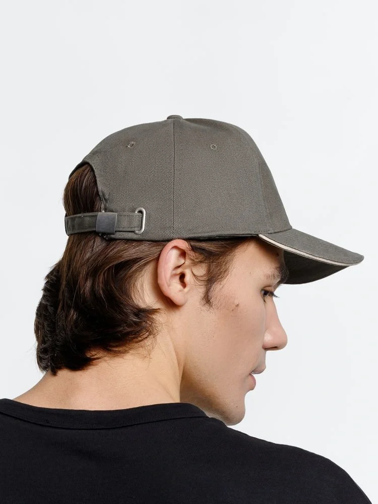 Бейсболка Long Beach, хаки с бежевым - фото 17