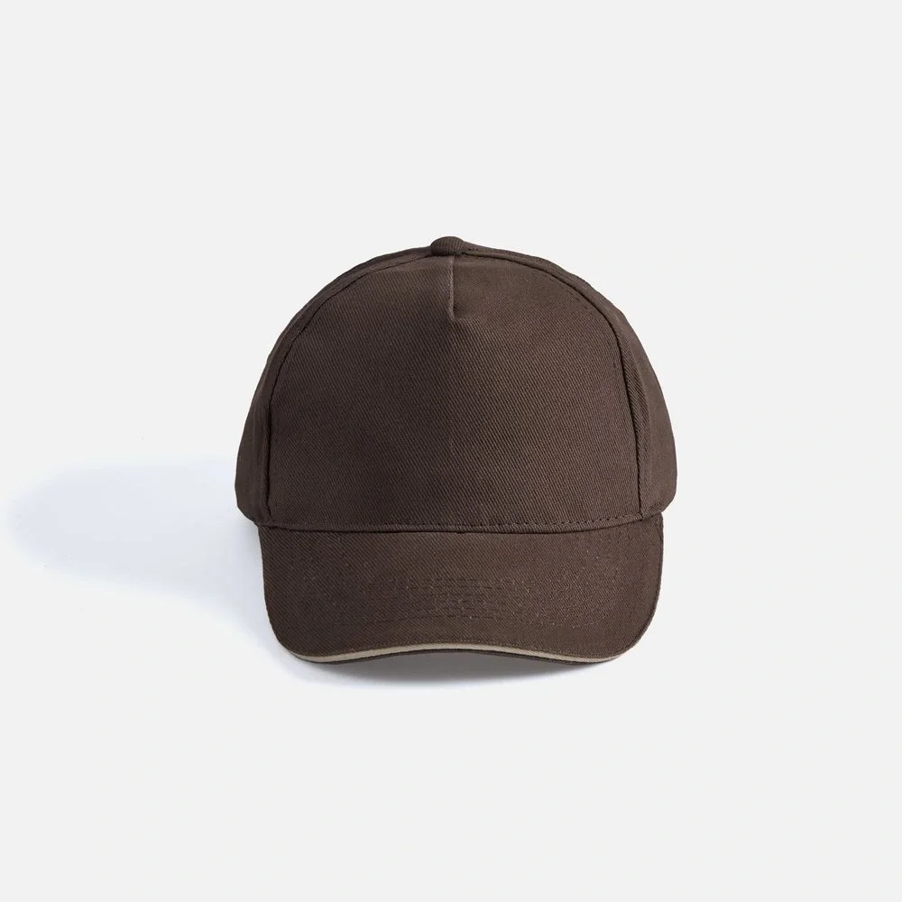 Бейсболка Long Beach, коричневая с бежевым - фото 11