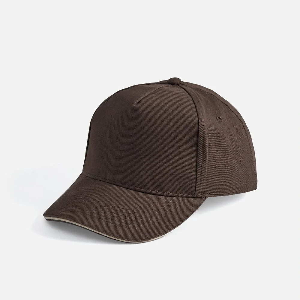 Бейсболка Long Beach, коричневая с бежевым - фото 13