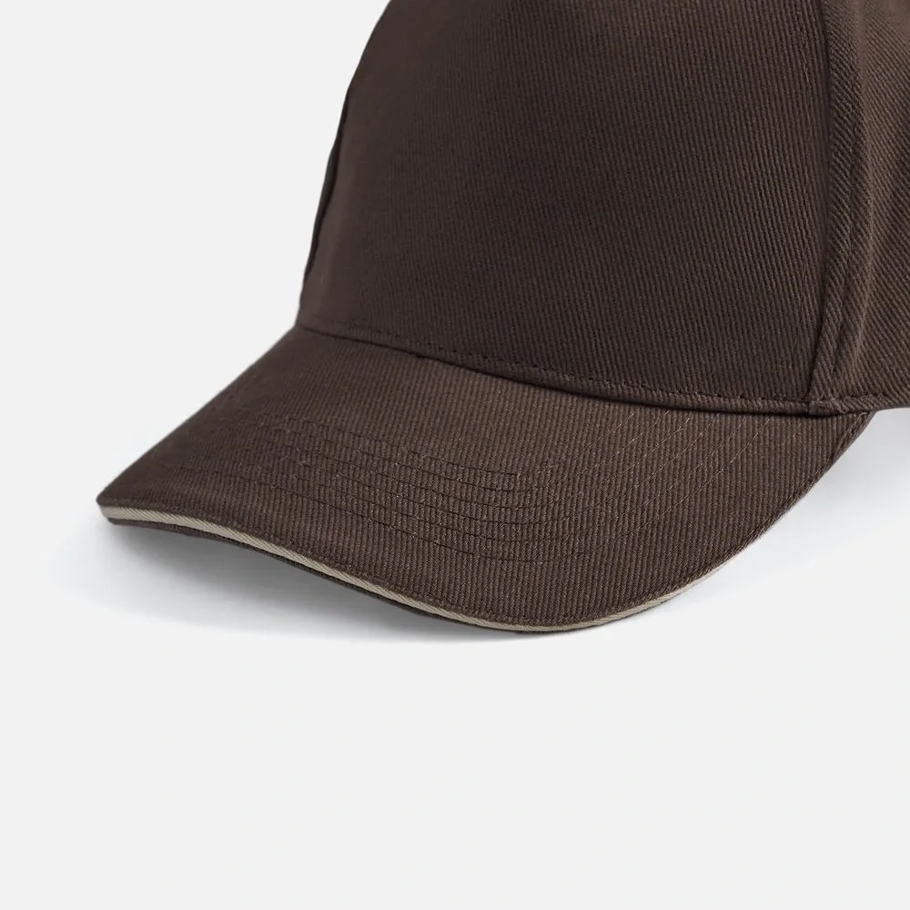 Бейсболка Long Beach, коричневая с бежевым - фото 14