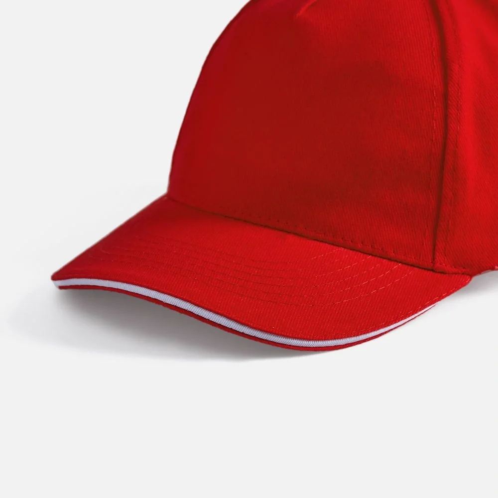Бейсболка Long Beach, красная с белым - фото 9