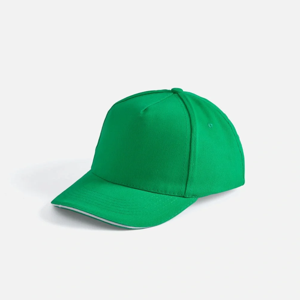 Бейсболка Long Beach, ярко-зеленая с белым - фото 8