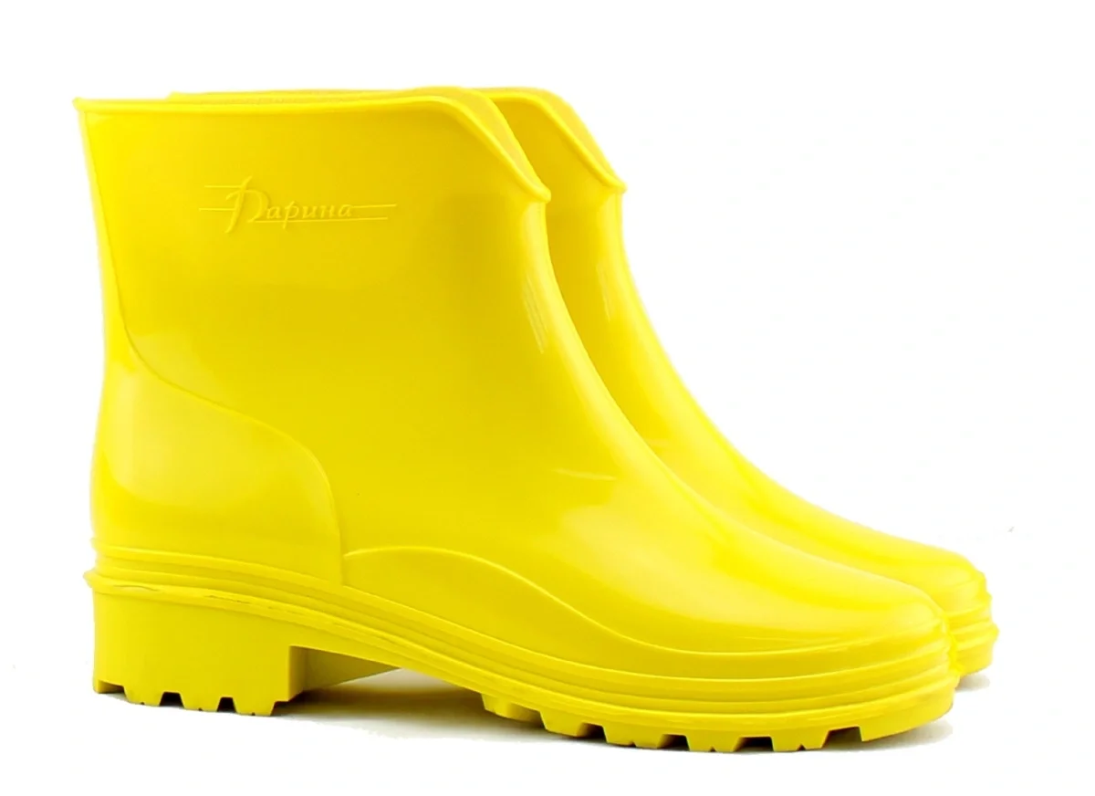 Ботильоны ПВХ Д16 КОКЕТКА (ДАРИНА) женские, желтые - фото 1