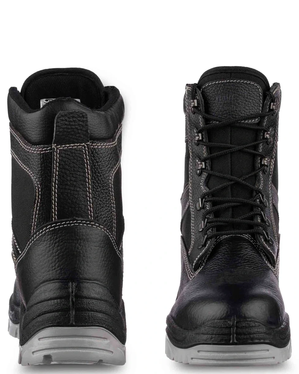 Ботинки с высокими берцами СТРОИТЕЛЬ нат.кожа ПУ/ТПУ мет.подносок - фото 4