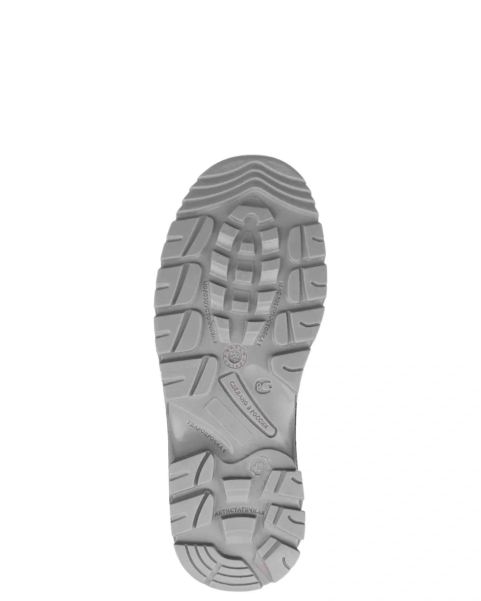 Ботинки с высокими берцами СТРОИТЕЛЬ нат.кожа ПУ/ТПУ мет.подносок - фото 7