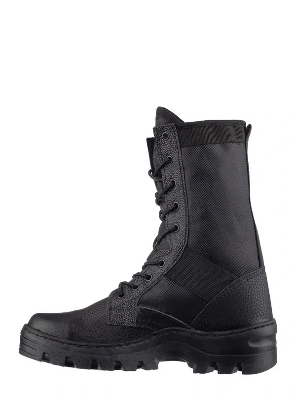 Ботинки с высокими берцами "Тропик" черные, натуральная кожа - фото 3