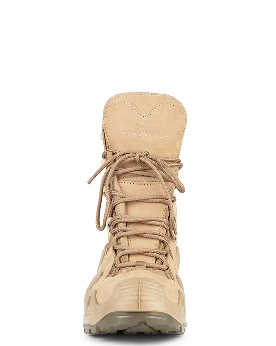 Ботинки с высокими берцами "Тарантул" бежевые - фото 4