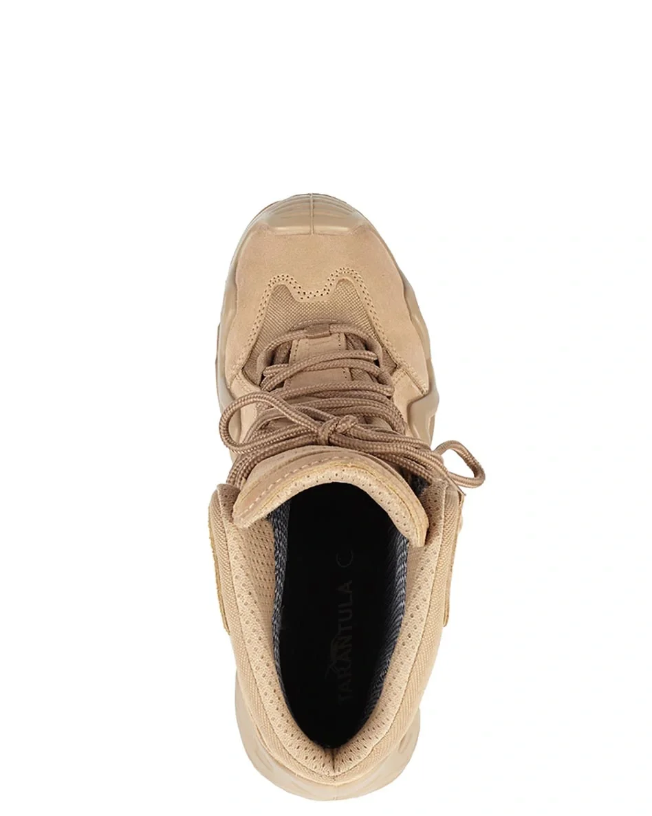 Ботинки с высокими берцами "Тарантул" бежевые - фото 6