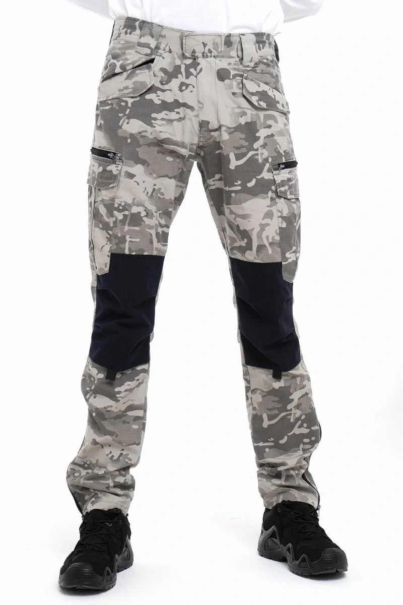 Брюки мужские YUMCO А2200392М, цвет серый камуфляж - фото 4