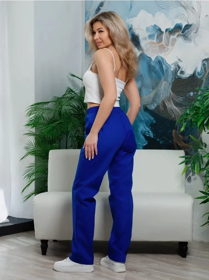 Брюки SVforma женские васильковые - фото 7