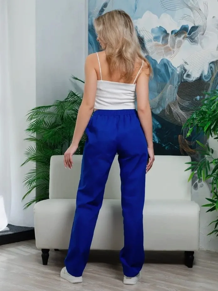 Брюки SVforma женские васильковые - фото 8
