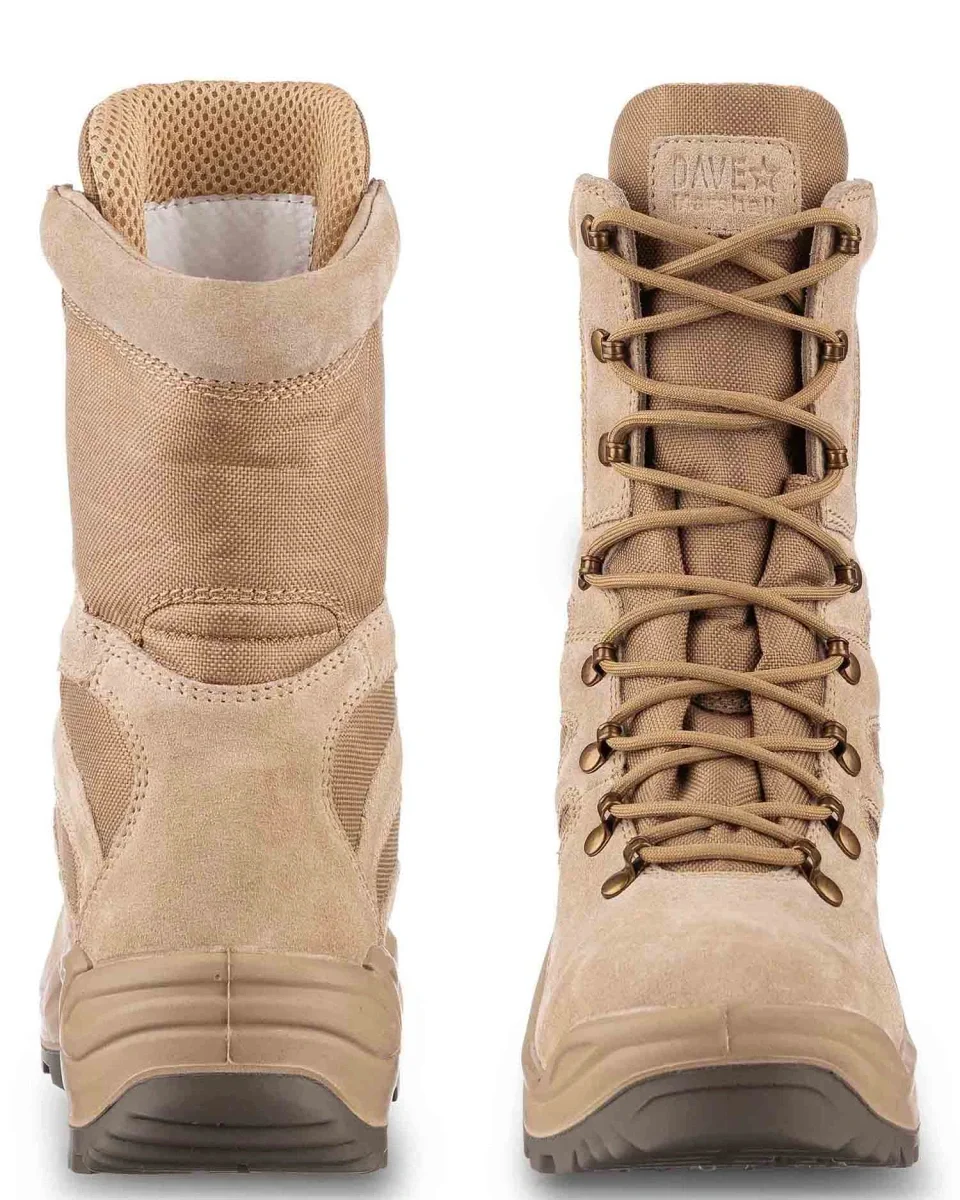 Ботинки с высокими берцами "КОБРА", нат.кожа/текстиль, цвет: бежевый - фото 2