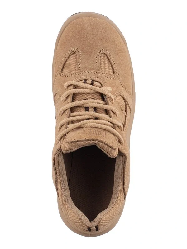 Полуботинки (кроссовки) "КОБРА" нат.кожа/текстиль, цвет: бежевый - фото 6