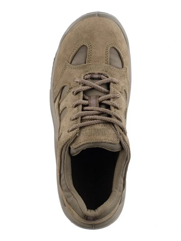 Полуботинки (кроссовки) "КОБРА" нат.кожа/текстиль, цвет: хаки - фото 6