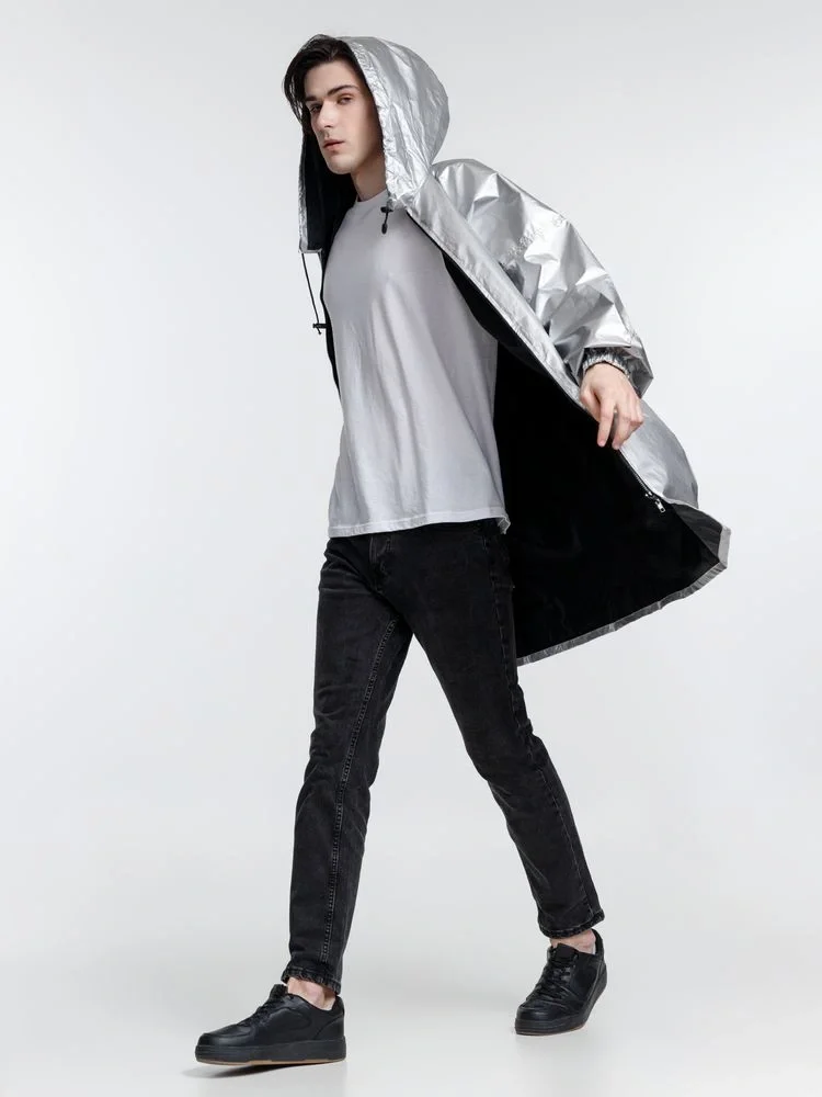 Дождевик Palladio Pockets, серебристый - фото 13