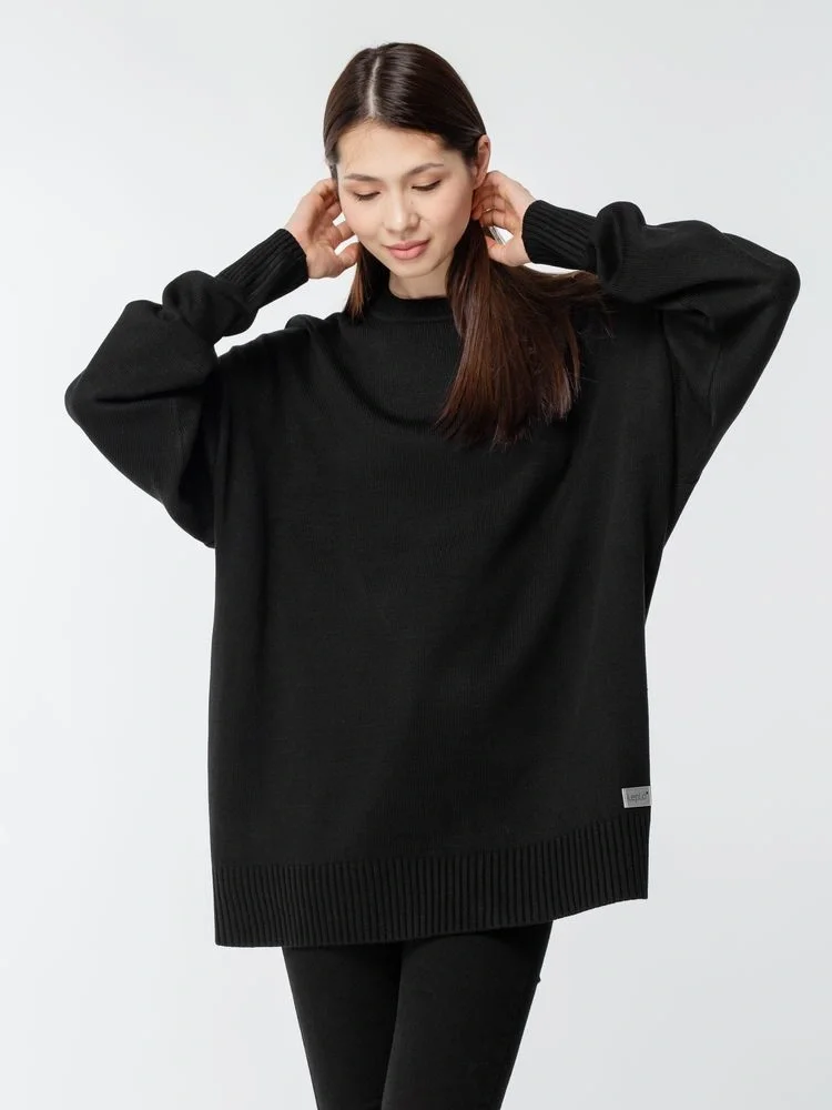 Джемпер оверсайз унисекс Stated в сумке, черный - фото 10