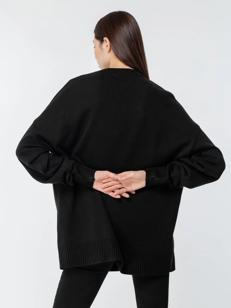 Джемпер оверсайз унисекс Stated в сумке, черный - фото 11