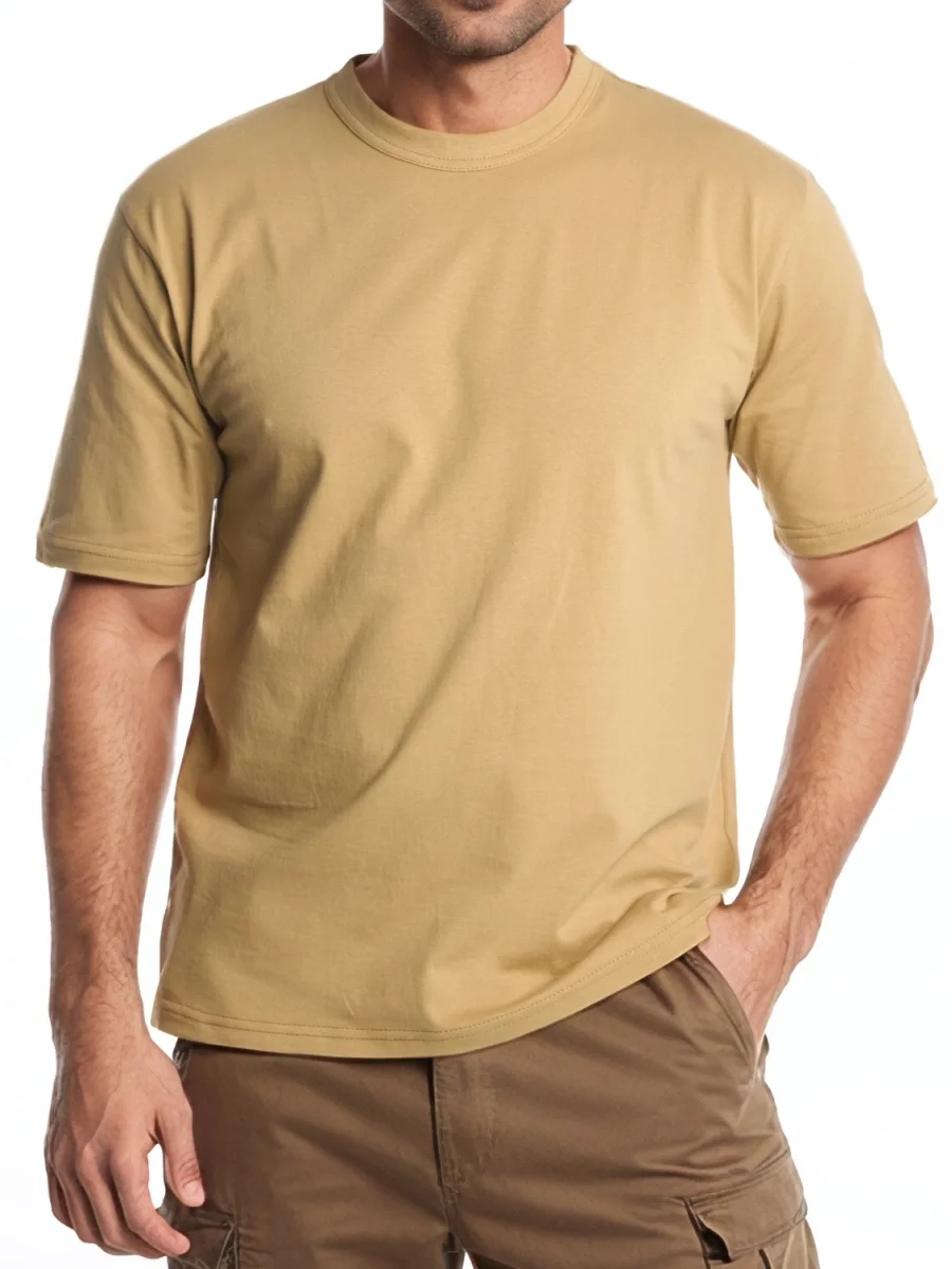 Футболка КЛАССИК бежевая - фото 2