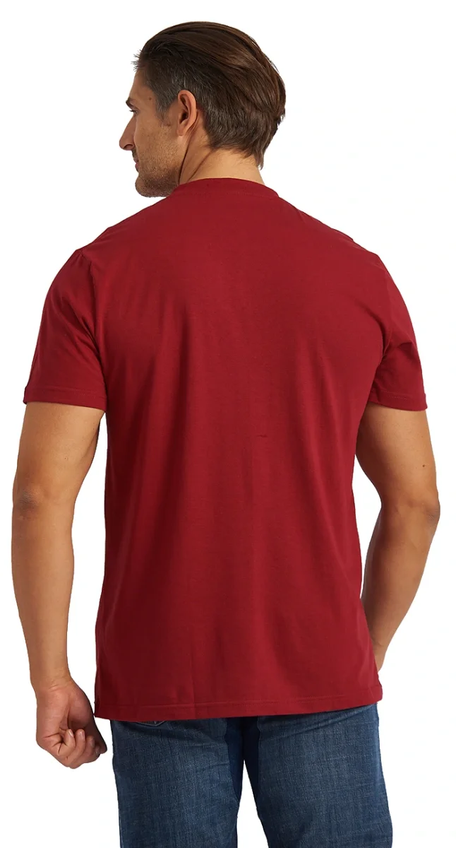 Футболка бордовая - фото 5