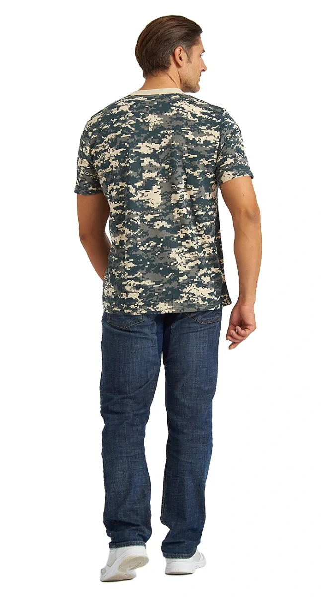 Футболка кмф "Светло-серая цифра" - фото 7