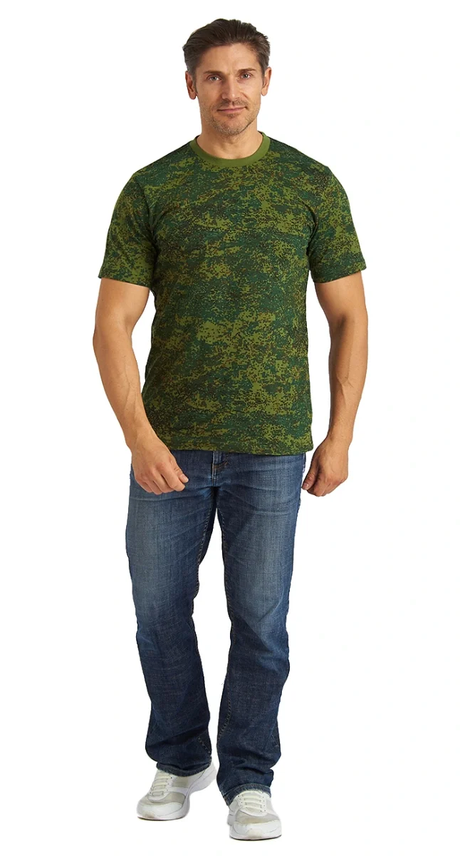 Футболка кмф "Цифра зеленая" - фото 2