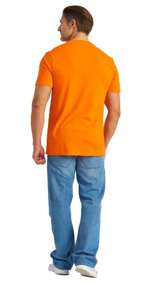 Футболка оранжевая - фото 5