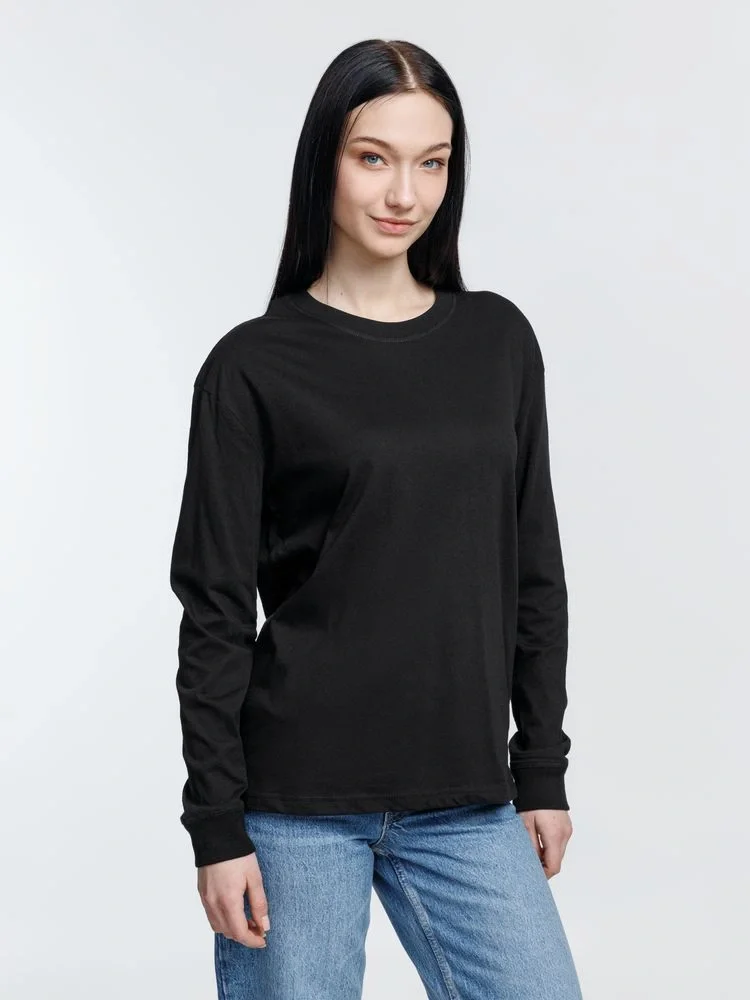 Футболка унисекс с длинным рукавом Pioneer LSL, черная - фото 10