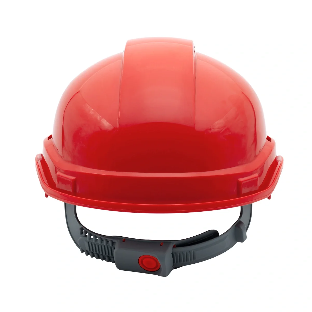 Каска защитная ЕЛАНПЛАСТ АЙ-ПРАЙМ КЛАССИК красная (пластиковое оголовье) - фото 4