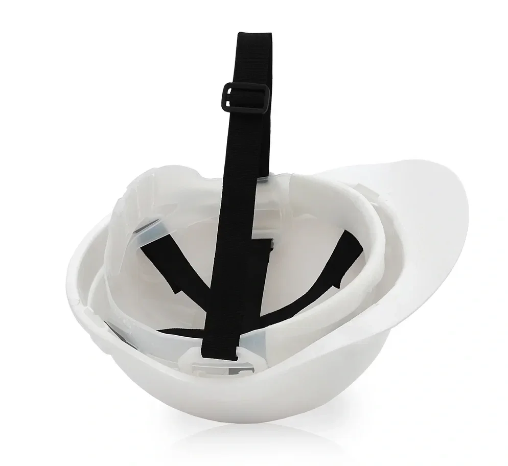 Каска защитная ЕЛАНПЛАСТ ЕВРОПА белая (ленточное оголовье) - фото 8