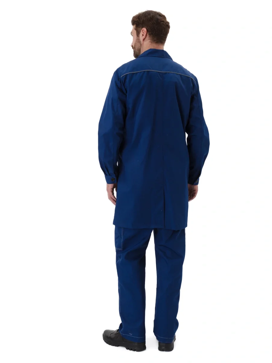Синий мужской халат Валент - фото 8