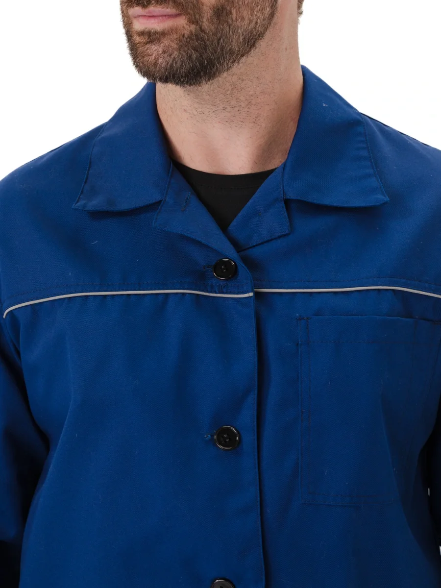 Синий мужской халат Валент - фото 9