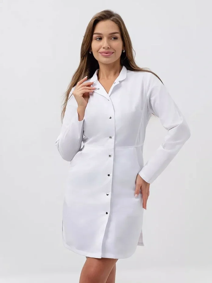 Халат женский "Стиль" белый - фото 12